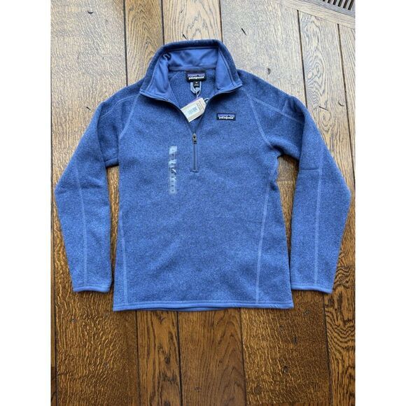 Patagonia Womens Better Sweater 1/4 Zip Size XS Current Blue New NWT $139 org. - Picture 1 of 6